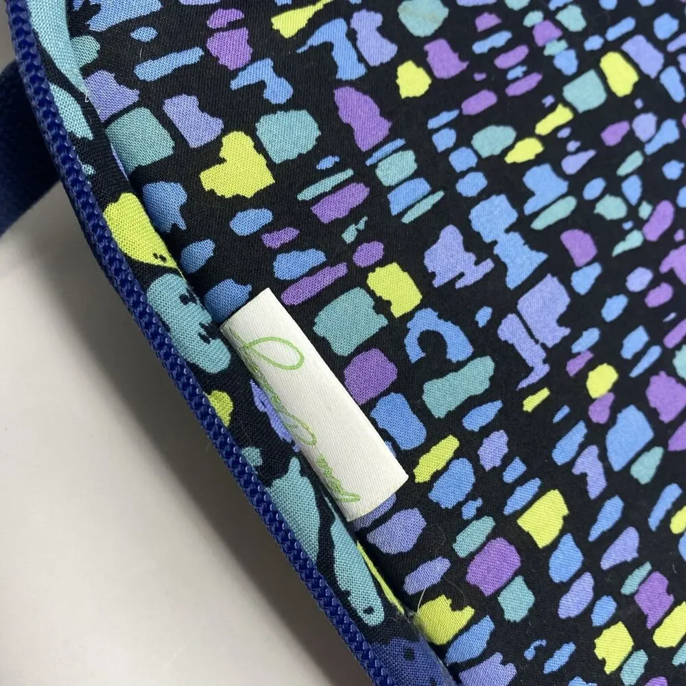 Vera Bradley Indigo Pop Messenger Laptop Adjustable 17
